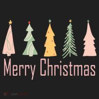 Merry Christmas Trees Cute Holiday Beanie thumb 2