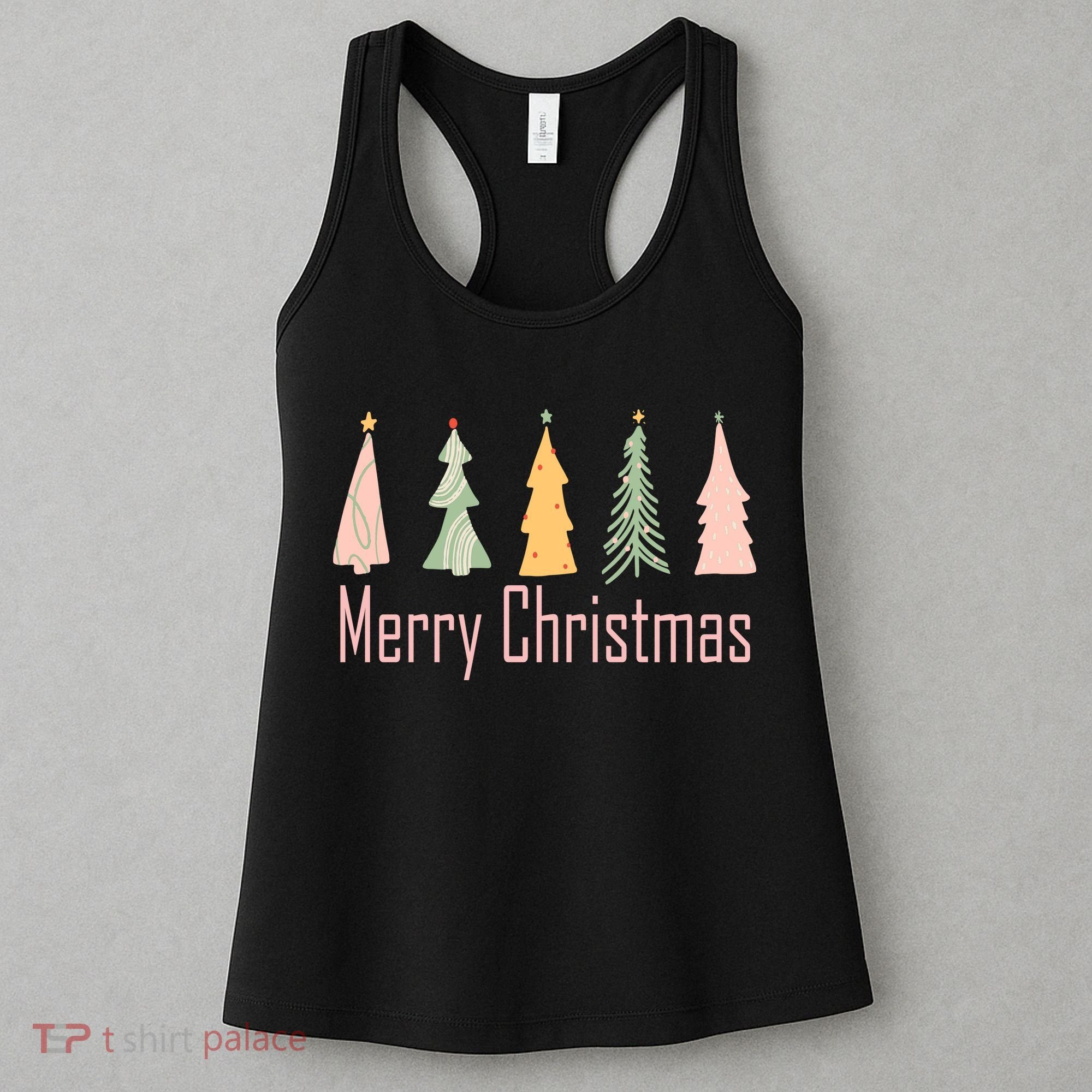 Merry Christmas Trees Cute Holiday Women's Tank Top