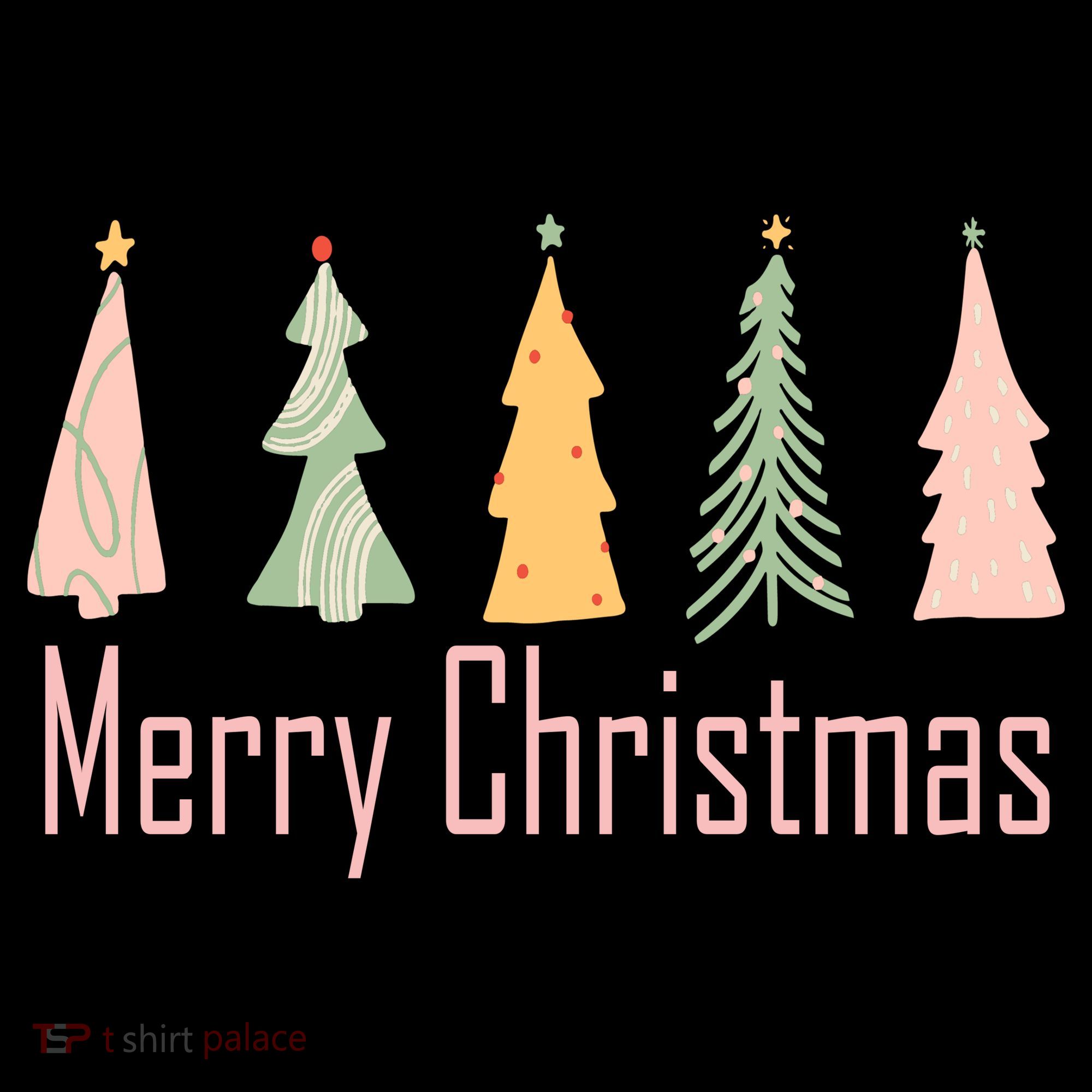 Merry Christmas Trees Cute Holiday Women's Tank Top