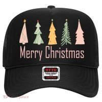 Merry Christmas Trees Cute Holiday Hat thumb 0