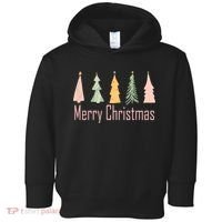 Merry Christmas Trees Cute Holiday Toddler Hoodie thumb 0