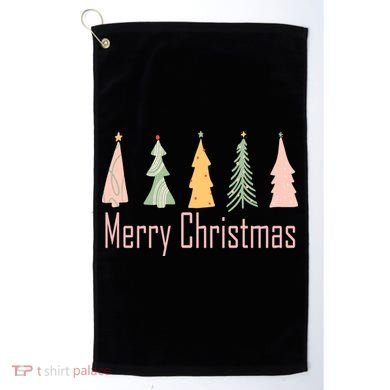 Merry Christmas Trees Cute Holiday Golf Towel