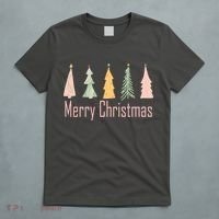 Merry Christmas Trees Cute Holiday T-Shirt thumb 5