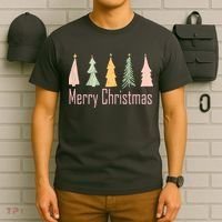 Merry Christmas Trees Cute Holiday T-Shirt thumb 6