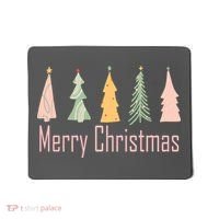 Merry Christmas Trees Cute Holiday Mousepad thumb 0