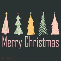 Merry Christmas Trees Cute Holiday Toddler T-Shirt thumb 4