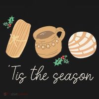 Mexican Christmas Tis The Season Tamale Concha Cafe De Olla  Hoodie thumb 2