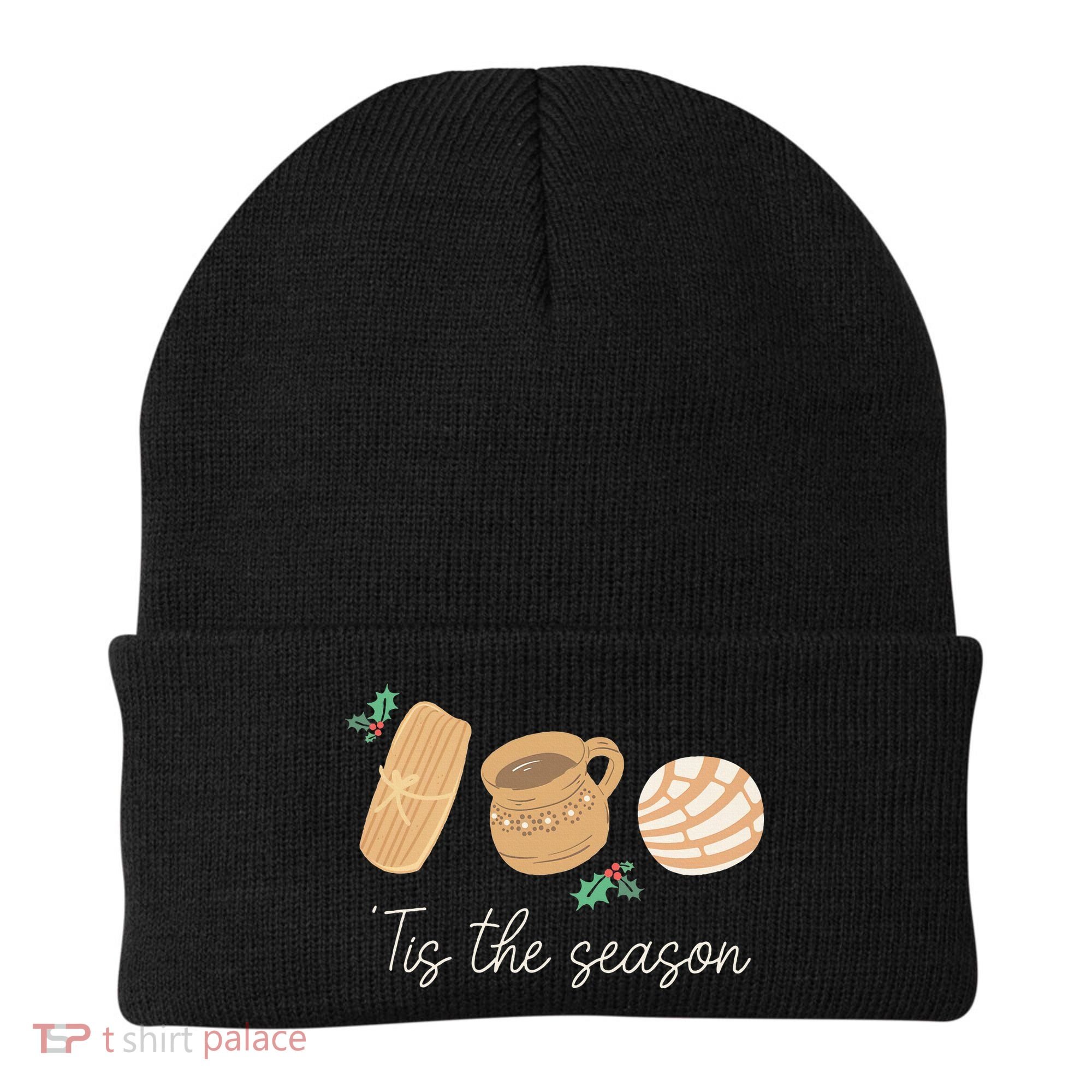 Mexican Christmas Tis The Season Tamale Concha Cafe De Olla  Beanie