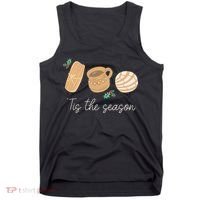 Mexican Christmas Tis The Season Tamale Concha Cafe De Olla  Tank Top thumb 0