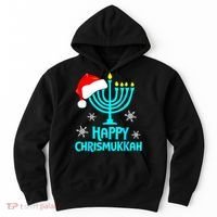 Merry Chrismukkah Ugly Xmas Funny Hanukkah Christmas Hoodie thumb 0