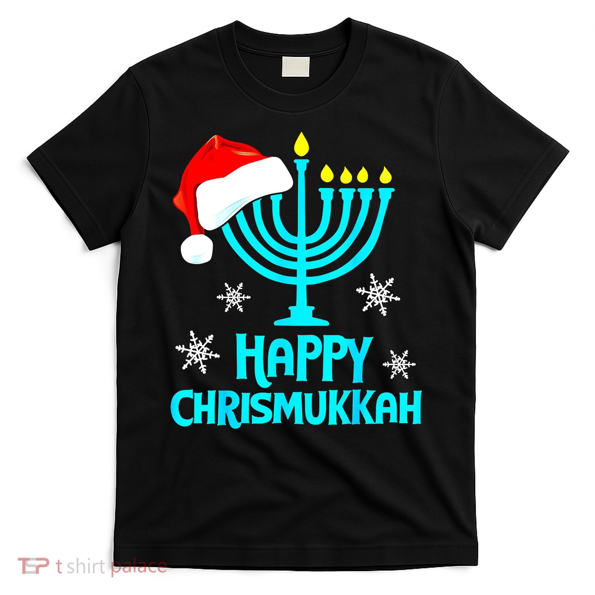 Merry Chrismukkah Ugly Xmas Funny Hanukkah Christmas T-Shirt