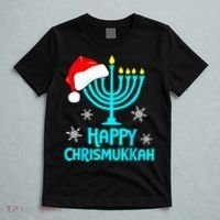 Merry Chrismukkah Ugly Xmas Funny Hanukkah Christmas T-Shirt thumb 5