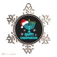 Merry Chrismukkah Ugly Xmas Funny Hanukkah Christmas Ornament thumb 0