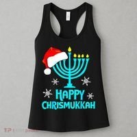 Merry Chrismukkah Ugly Xmas Funny Hanukkah Christmas Women's Tank Top thumb 3