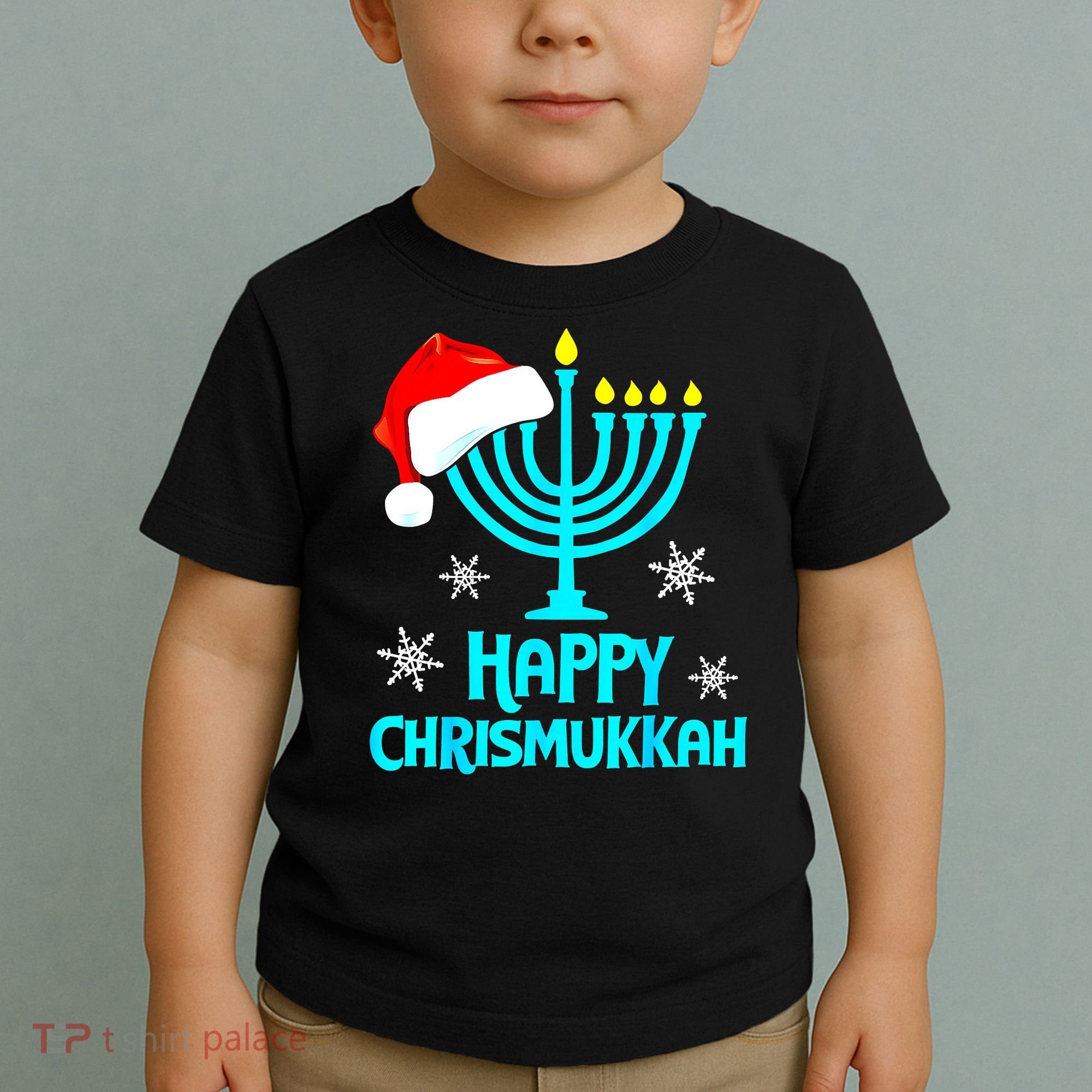 Merry Chrismukkah Ugly Xmas Funny Hanukkah Christmas Toddler T-Shirt