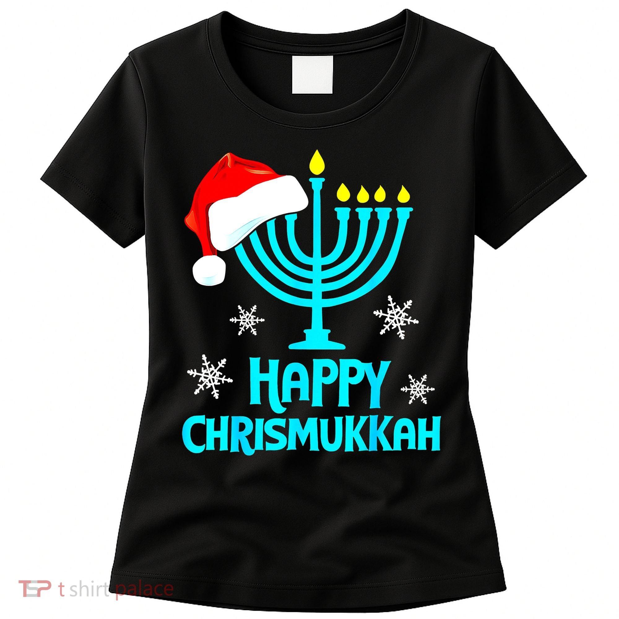 Merry Chrismukkah Ugly Xmas Funny Hanukkah Christmas Women's T-Shirt