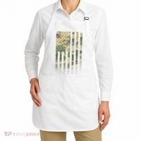 Military Camouflage USA American Flag Apron thumb 2