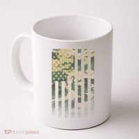 Military Camouflage USA American Flag Coffee Mug thumb 0