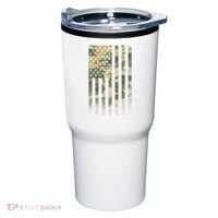 Military Camouflage USA American Flag Tumbler thumb 0