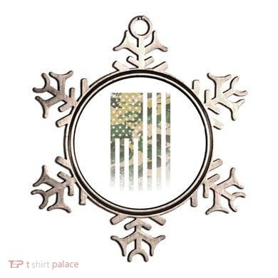 Military Camouflage USA American Flag Ornament