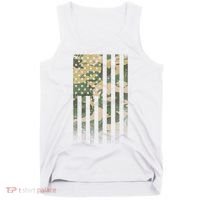 Military Camouflage USA American Flag Tank Top thumb 0