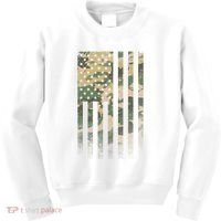 Military Camouflage USA American Flag Kids Sweatshirt thumb 0