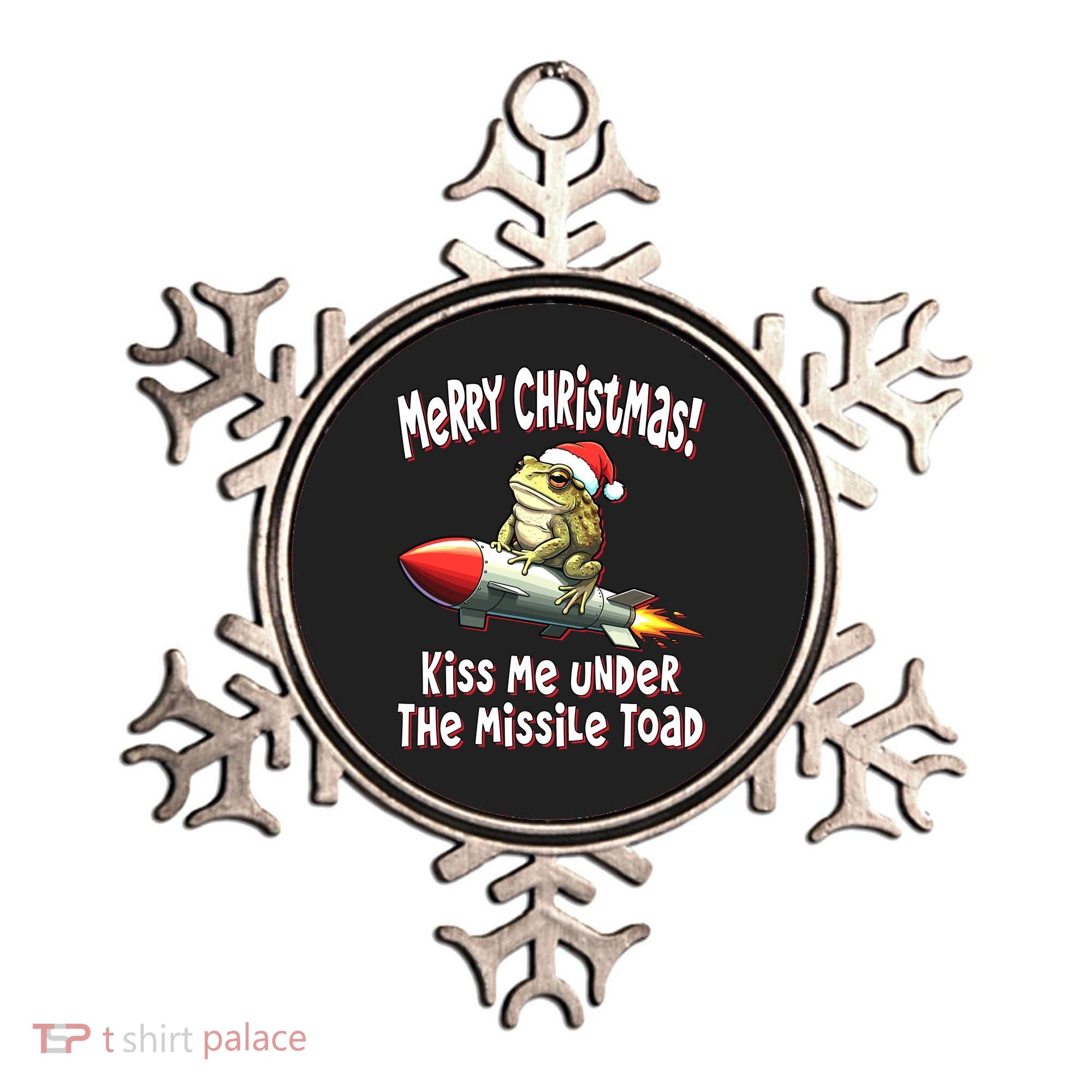 Merry Christmas Under The Missile Toad Ornament