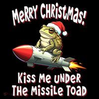 Merry Christmas Under The Missile Toad Ornament thumb 1