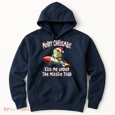 Merry Christmas Under The Missile Toad Hoodie