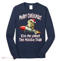 Merry Christmas Under The Missile Toad Long Sleeve Shirt thumb 0