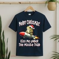 Merry Christmas Under The Missile Toad T-Shirt thumb 2