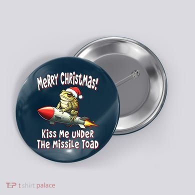 Merry Christmas Under The Missile Toad Button
