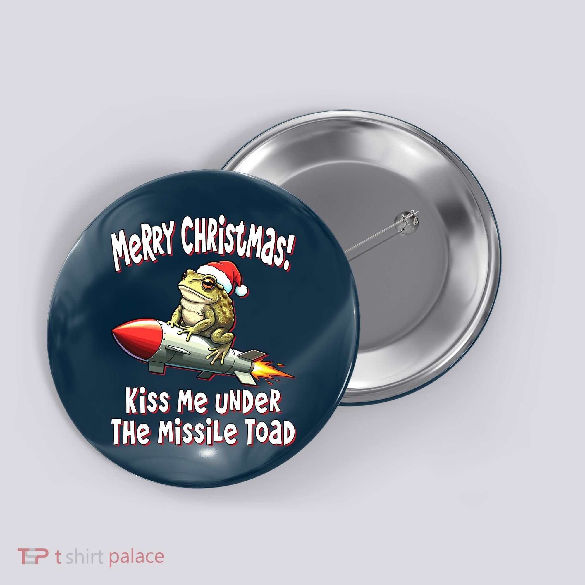 Merry Christmas Under The Missile Toad Button