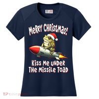 Merry Christmas Under The Missile Toad Women's Cooling Performance Crew T-Shirt thumb 0