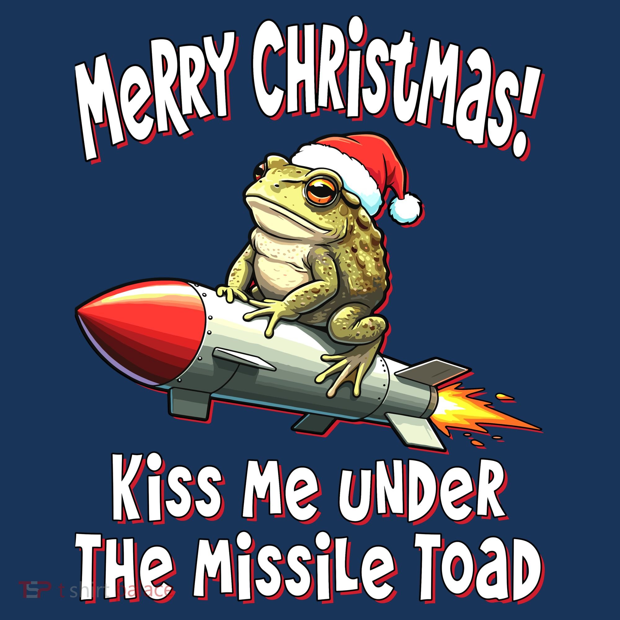 Merry Christmas Under The Missile Toad Women's Cooling Performance Crew T-Shirt