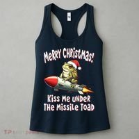 Merry Christmas Under The Missile Toad Women's Tank Top thumb 3