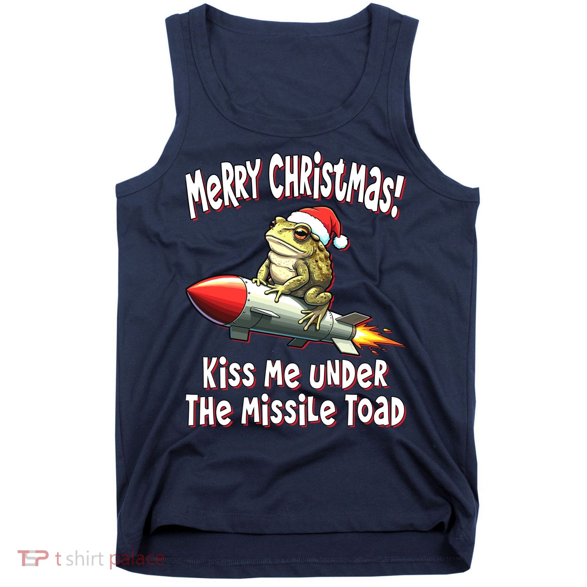 Merry Christmas Under The Missile Toad Tank Top
