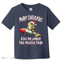 Merry Christmas Under The Missile Toad Toddler T-Shirt thumb 0