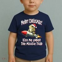 Merry Christmas Under The Missile Toad Toddler T-Shirt thumb 2