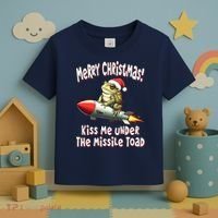 Merry Christmas Under The Missile Toad Toddler T-Shirt thumb 3