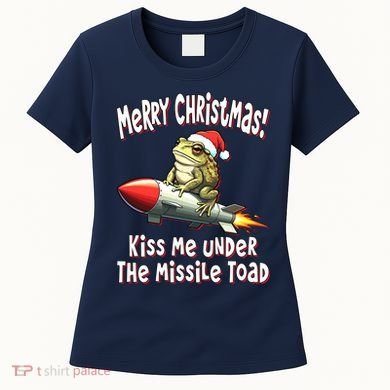 Merry Christmas Under The Missile Toad Women's T-Shirt