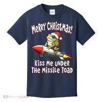 Merry Christmas Under The Missile Toad Kids T-Shirt thumb 0
