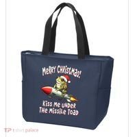 Merry Christmas Under The Missile Toad Tote Bag thumb 3