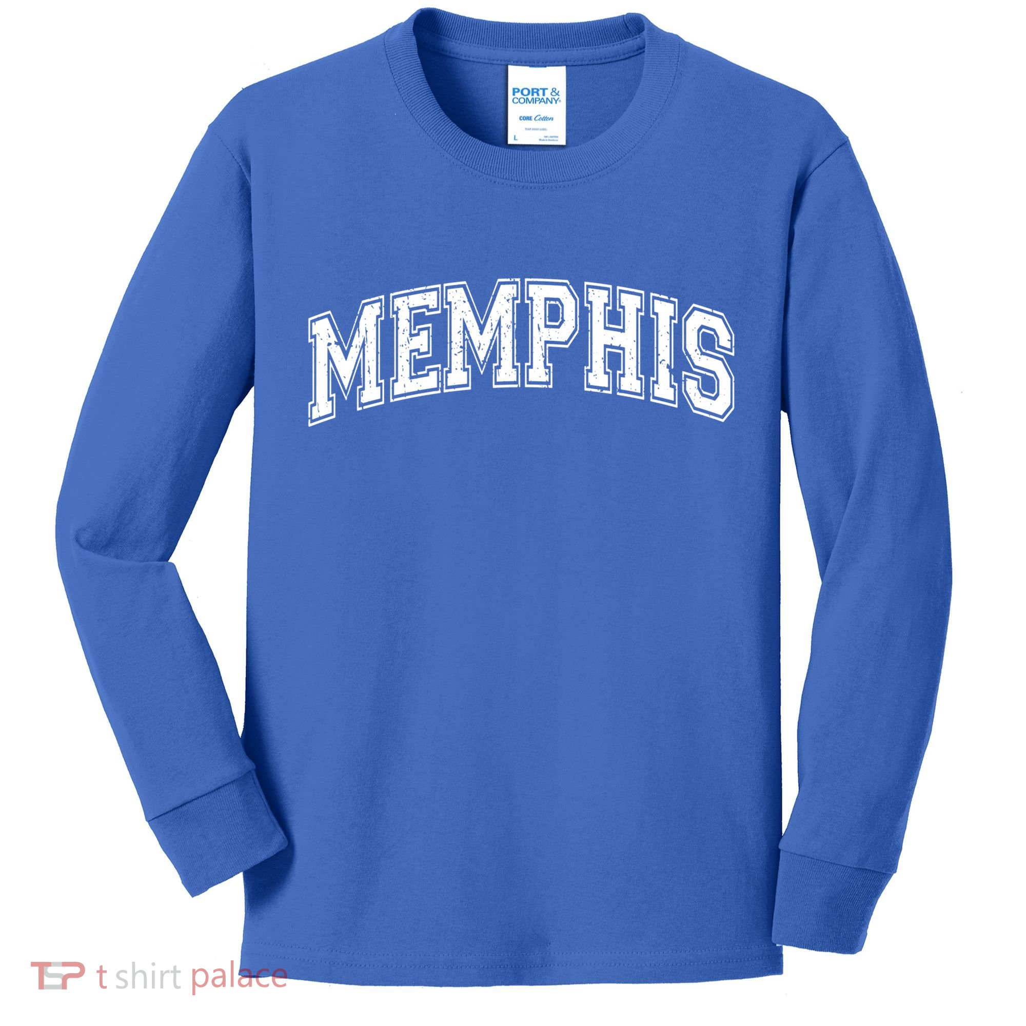 Memphis Classic Vintage Tennessee Sports Cute Gift Kids Long Sleeve Shirt