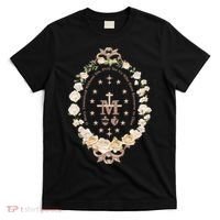 Marian Catholic Virgin Mary Catholic Gifts For Women Marian Cross T-Shirt thumb 0