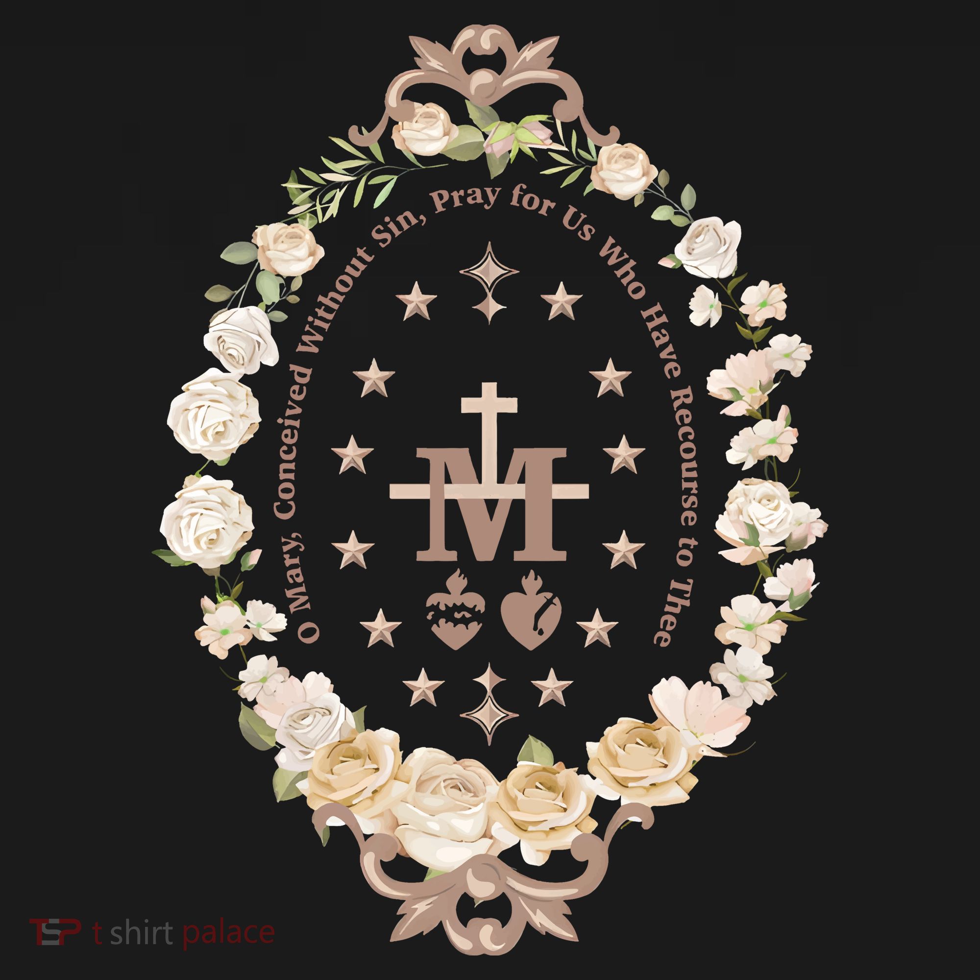 Marian Catholic Virgin Mary Catholic Gifts For Women Marian Cross Women's Hoodie