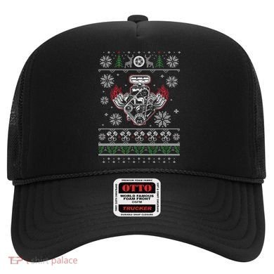 Muscle Car V8 Engine Lovers Ugly Christmas Ugly Design Cool Gift Hat