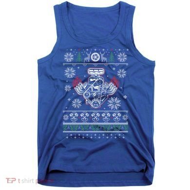 Muscle Car V8 Engine Lovers Ugly Christmas Ugly Design Cool Gift Tank Top