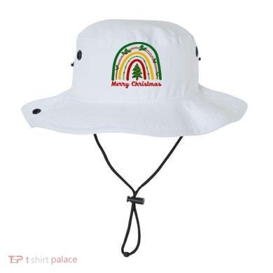 Merry Christmas Vintage Rainbow Festive Bucket Hat