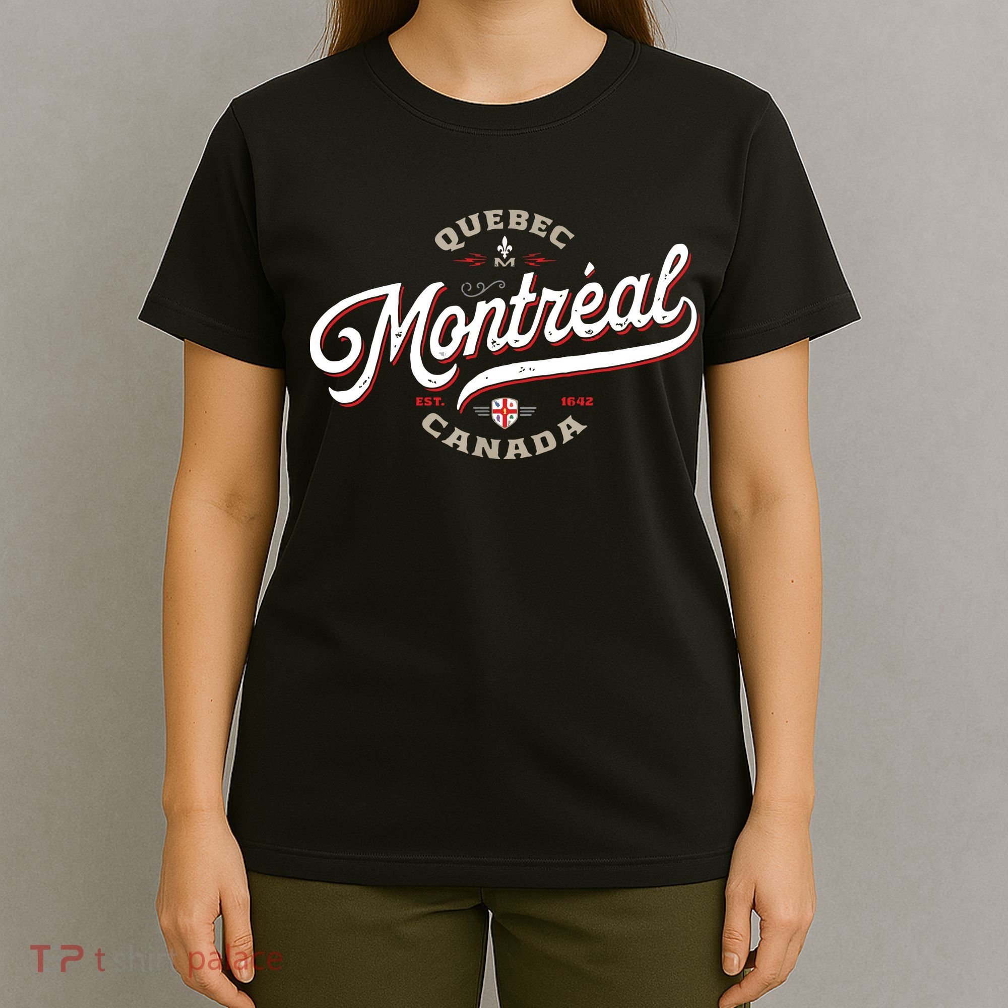 Montreal Canada Vintage Quebec French Canadian Gift Travel T-Shirt